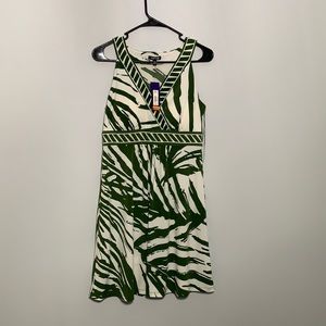 NWT Green and Ivory Summer Dress